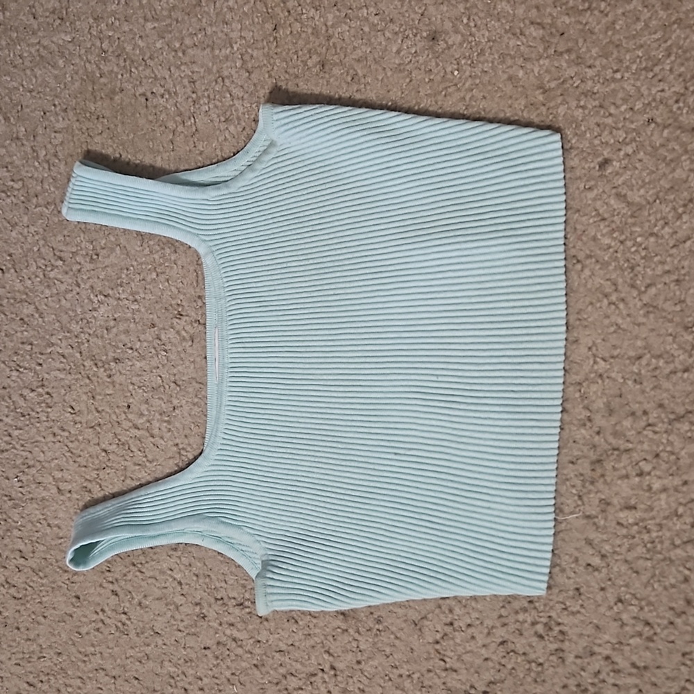 Turquoise crop top